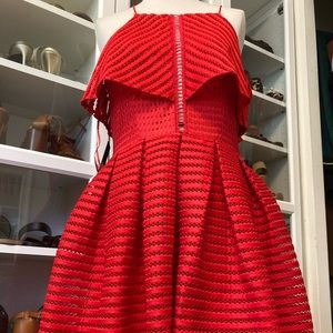Marciano red dress fit and flare
